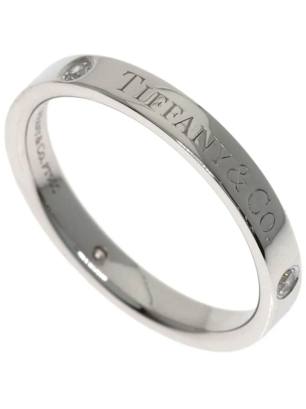 Tiffany & Co Flat Band Diamond Ring